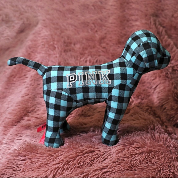 VS PINK Turquoise Plaid Giant mini dog - Picture 2 of 3